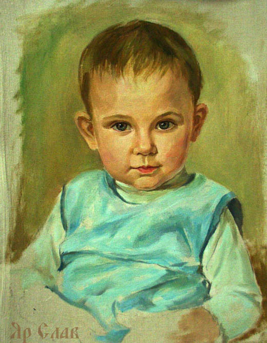 Портрет хлопчика, живопис, полотно, олія. Майстер портрету Ярослав Ціко