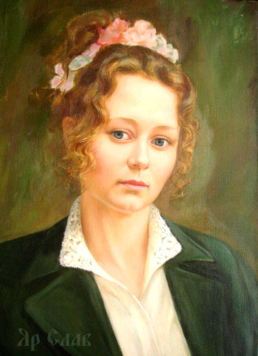 Живописний портрет, полотно олія. Портретна галерея Ярослава Ціко